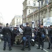 Paris 23/02/07 Motards en colère La Police