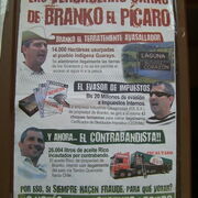 Bolivie Santa-Cruz Affiche contre le referendum