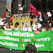 27/06/08 Salariées sans-papiers à l'Opéra Bastille