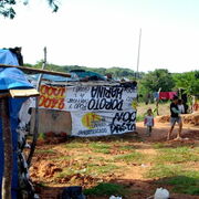 Paraguay cabane de sans toit à Carmen Soler