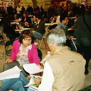FSE Athènes F.Marrucchelli et S.Guichard, réseau migrations-citoyenneté du PCF