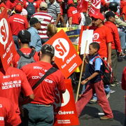 Venezuela Manifestation pour le Si au réferendum constitutionnel
