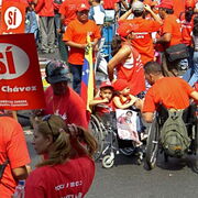 Venezuela Manifestation pour le Si au réferendum constitutionnel