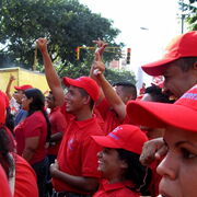 Venezuela Manifestation pour le Si au réferendum constitutionnel