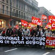 manif Renault Sandouville (Le Havre) 8 novembre 2008