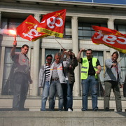 Manif Renault au Havre le 25 septembre 2008