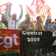 Manif Renault au Havre le 25 septembre 2008