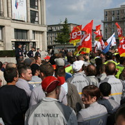 Manif Renault au Havre le 25 septembre 2008