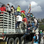 Arrivée de la Minga a Bogota