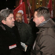 Rassemblement en solidarité avec la jeunesse de Grèce, 12 décembre 2008, à Paris