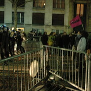 Rassemblement en solidarité avec la jeunesse de Grèce, 12 décembre 2008, à Paris