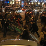 Rassemblement en solidarité avec la jeunesse de Grèce, 12 décembre 2008, à Paris