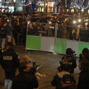Rassemblement en solidarité avec la jeunesse de Grèce, 12 décembre 2008, à Paris
