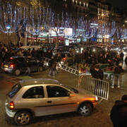 Rassemblement en solidarité avec la jeunesse de Grèce, 12 décembre 2008, à Paris