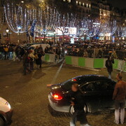 Rassemblement en solidarité avec la jeunesse de Grèce, 12 décembre 2008, à Paris