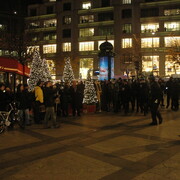 Rassemblement en solidarité avec la jeunesse de Grèce, 12 décembre 2008, à Paris