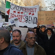 Solidarité Gaza Marseille 3 janvier 2009