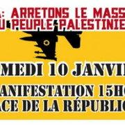 Annonce manif Palestine 10 janv.2009