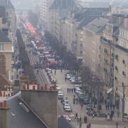l'avenue du 6 juin à Caen le 29 janvier
