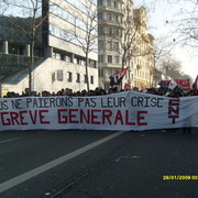 Lille 29 janvier 2009 cortège CNT