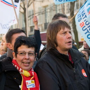 Bernard Thibault et Maryse Dumas le 29 janvier 2009