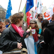 Tête de manif le 28 mars 2006