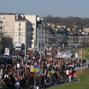 cortège universitaire à Caen le 19 mars
