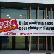 banderole Front de gauche