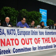 Tribune de las session "Le bombardement par l’OTAN de la Yougoslavie en 1999 : un cas exemplaire d’impérialisme