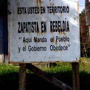 Pancarte Zapatiste