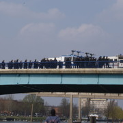 dispositif policier sur le grand pont
