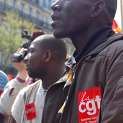 Salariés sans papiers manif CGT