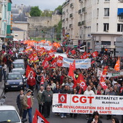 cortège rue Saint Jean Caen