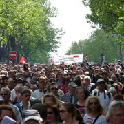 début de cortège : cgt en vue