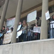 manif des précaires de l'éducation et enseignants solidaires au Mans le 9 juin