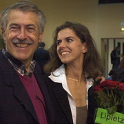 Alain Lipietz et sa suppléante Sophie Renard