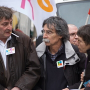 Pierre Marsaleix (FSU) et M.-D. Odent (Snes)