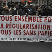 Paris, collectif de sans papiers
