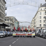 Caen, tête de cortège rue Saint Jean