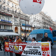 Manif fonction publique 21 janvier 2010