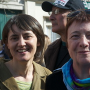 Nathalie Arthaud et Arlette Laguiller
