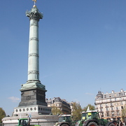 Manif des paysans en tracteur à Paris