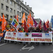 Caen, tête de cortège
