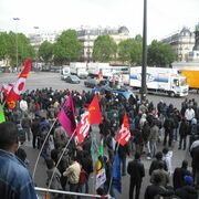 Grevistes sans papiers à l'Opéra bastille