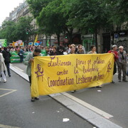 coordination lesbienne Marche Mondiale Femmes 12 juin 2010 Paris