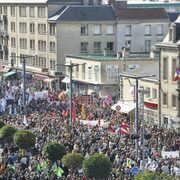 Caen, cortège place saint Pierre