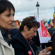 Nathalie Arthaud et Arlette Laguiller (LO)