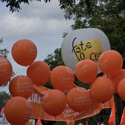 Ballons oranges de la CFDT