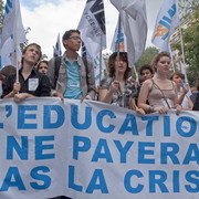 Les lycéens & lycéennes dans la rue