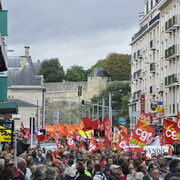 Caen, vue de la rue saint Jean